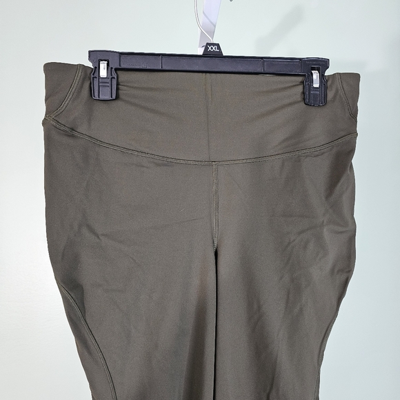 Lululemon Base Pace High Rise Crop 23" in Dark Olive Green - Picture 3 of 10
